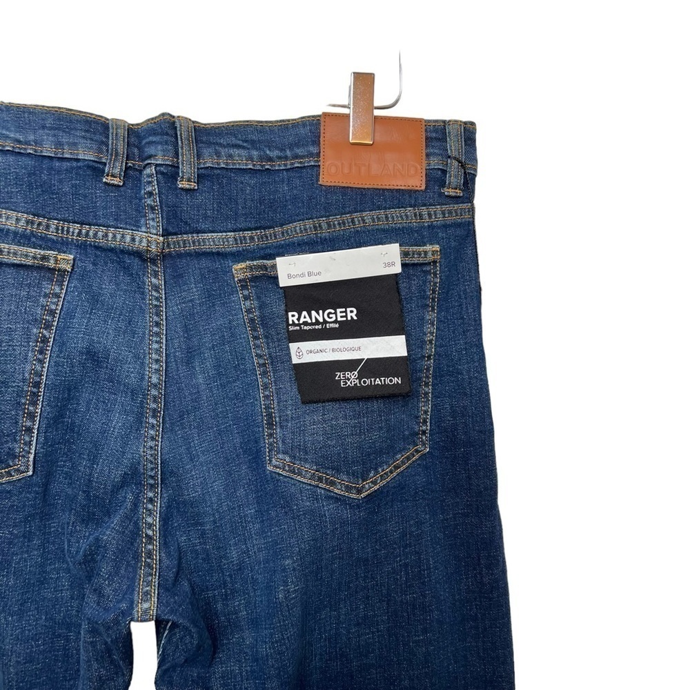 NEW Outland Ranger Slim Fit Medium Wash Tapered Men’s Jeans Sz 38 R - Picture 10 of 12